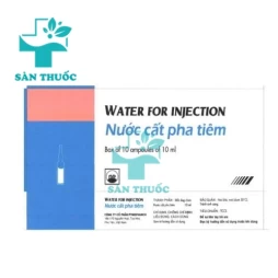 Water for injection 5ml (Nước cất pha tiêm 5ml) Pymepharco - Dung môi hòa tan